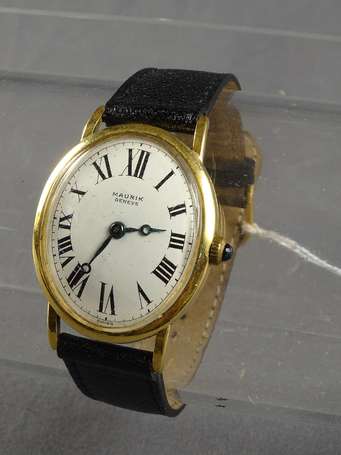 MAURIK - Montre bracelet femme, le boitier en	 or 