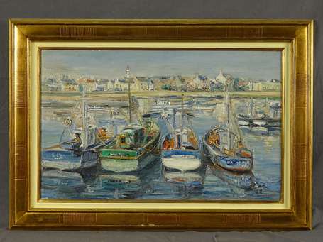 DALIAN Armand (1924-2000) - Le Port de Auray. 