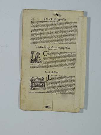 [SUISSE - BADEN] - [MÜNSTER (Sébastien) - 