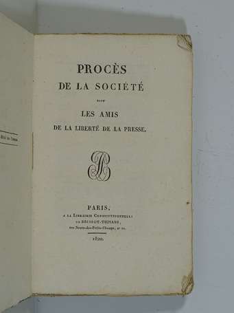 [COLLECTIF] - Procès de la Société dite Les Amis 