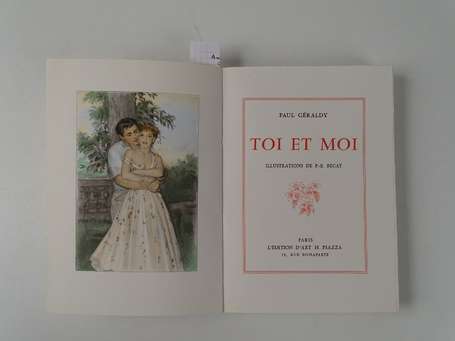 GERALDY (Paul) - Toi et moi - Paris ; L'Edition 