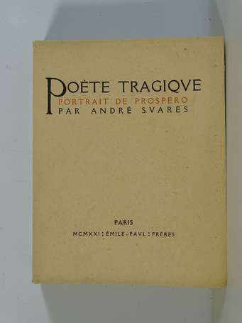 SUARÈS (André) - Poète tragique. Portrait de 