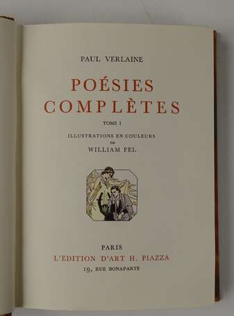 VERLAINE (Paul) - Poésies complètes - Paris ; 