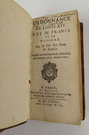 [DROIT] - Ordonnance de Louis XIV. Roy de France 