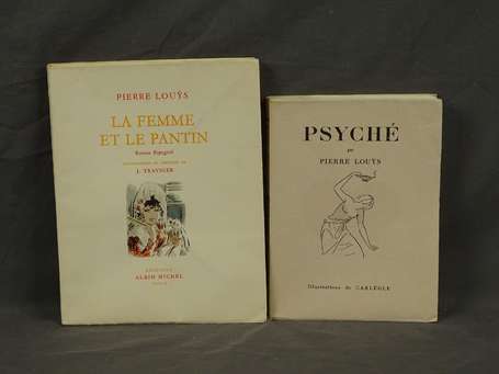 LOUYS (Pierre) - Ensemble de 2 volumes : Psyché 