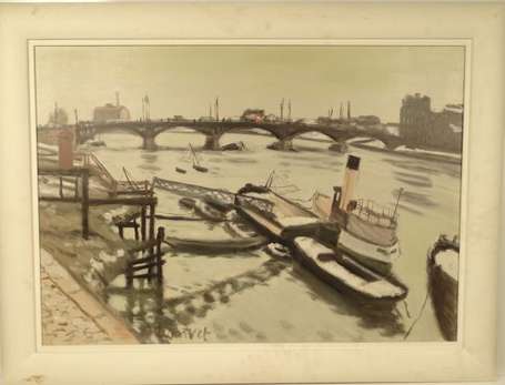 NASSIVET Paul (1904-1977) - Pont de Pirmil. Huile 