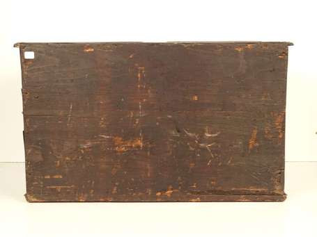 Cabinet de voyage en placage d'ébène et bois 