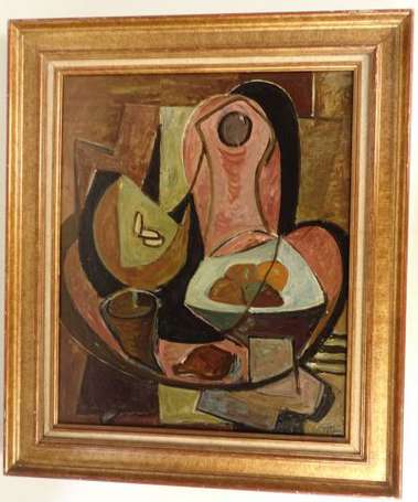 BOUEY André (1898-1976) - Nature morte. Huile sur 