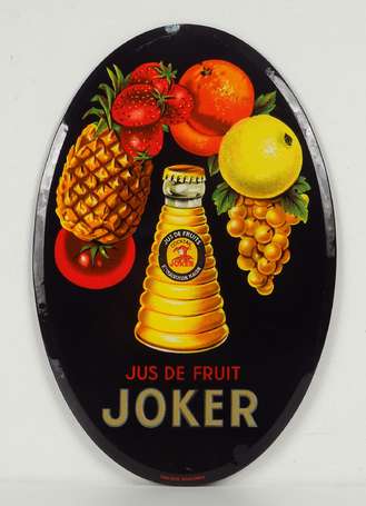 JOKER Jus de Fruit : Glassoïd ovale. Publicité 