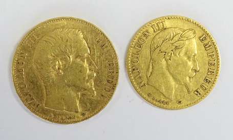 1 pièce 20 francs or Napoléon III tête nue 1855 