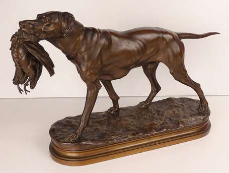 MOIGNIEZ Jules (1835-1894) - Chien de chasse au 