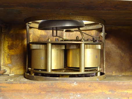 Pendule en bronze doré et ciselé à décor d'un 