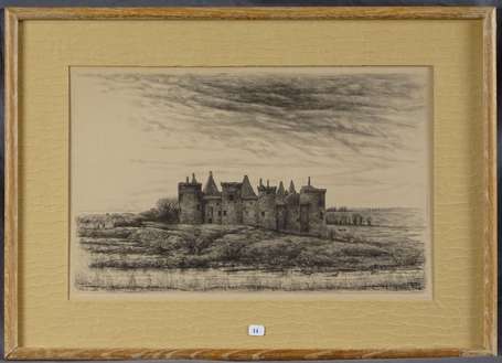 FRELAUT Jean (1879-1954) - Château de Suscinio. 