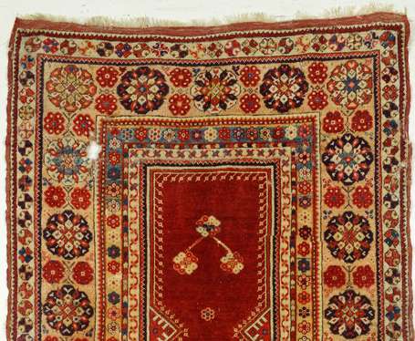 Tapis Melas (chaîne, trame et velours en laine), 