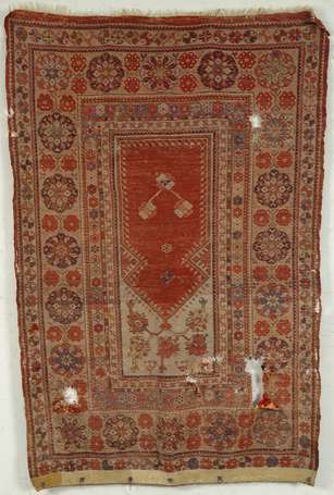 Tapis Melas (chaîne, trame et velours en laine), 