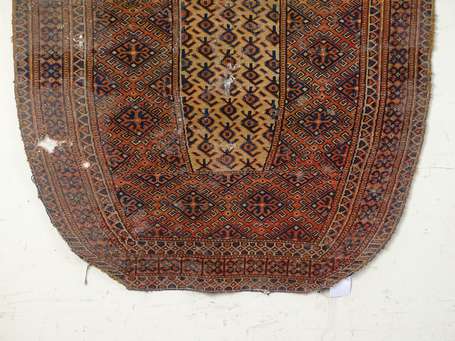 Tapis Turkmène (chaîne, trame et velours en 