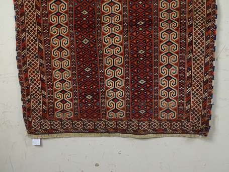 Tapis Turkmène (chaîne, trame et velours en 