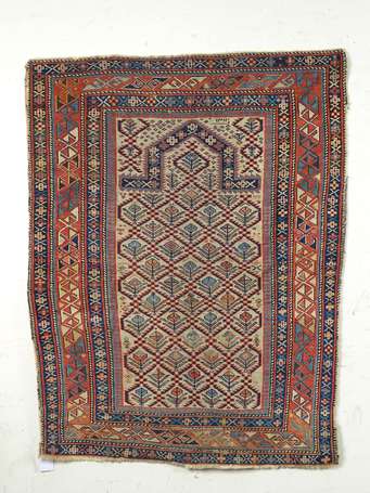 Tapis Chirvan Daghestan (chaîne, trame et velours 