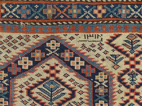 Tapis Chirvan Daghestan (chaîne, trame et velours 