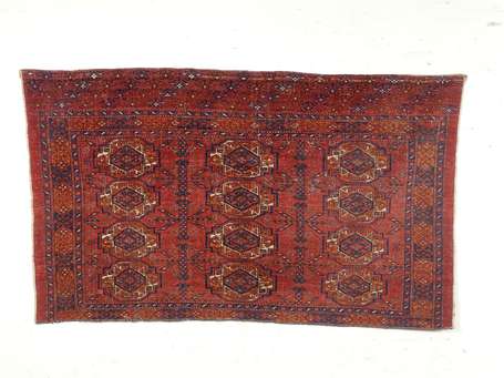 Tapis Turkmène (chaîne, trame et velours en 