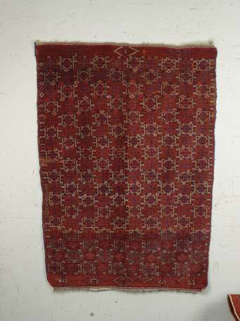 	Tapis Turkmène (chaîne, trame et velours en 