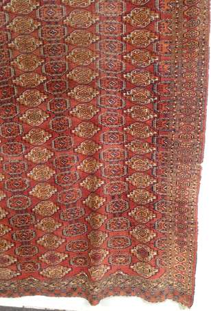 Tapis Turkmène (chaîne, trame et velours en 