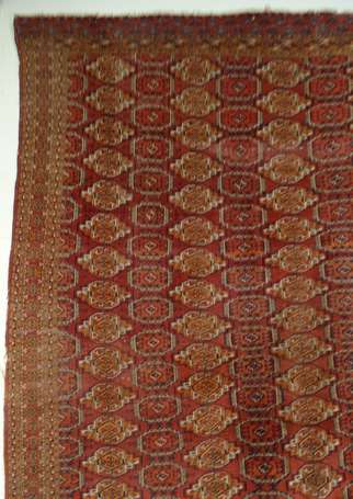 Tapis Turkmène (chaîne, trame et velours en 