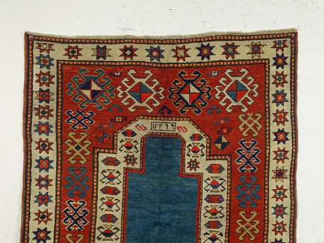 Tapis Kazak (chaîne, trame et velours en laine), 