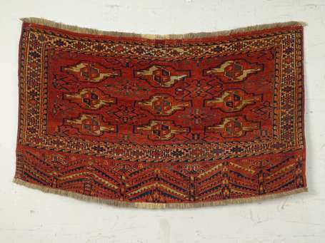 Tapis Turkmène (chaîne, trame et velours en 