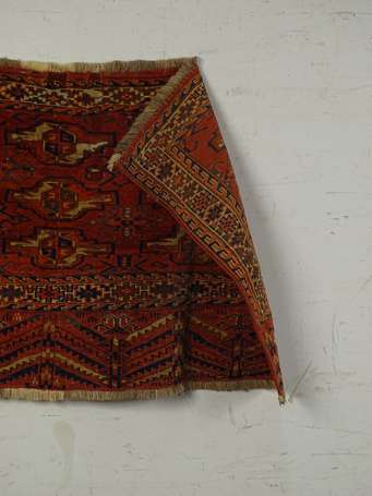 Tapis Turkmène (chaîne, trame et velours en 