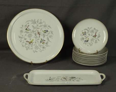 BERNARDAUD Limoges - Service à gâteau en 