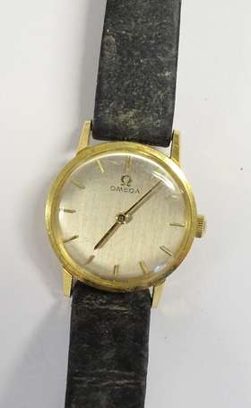 OMEGA - Montre bracelet en or jaune 18K (750°/00),