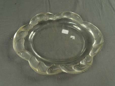 LALIQUE France - Coupe en cristal en partie 