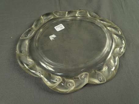 LALIQUE France - Coupe en cristal en partie 