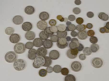 Lot de monnaies argent XIXè-Xxè S. et divers 