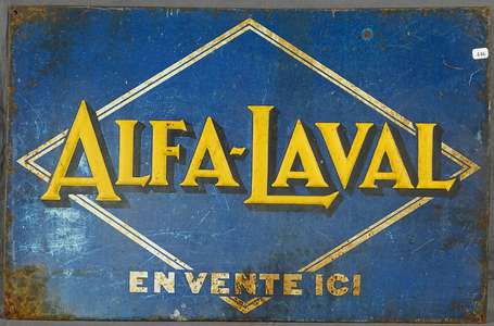 ALFA-LAVAL : Tôle lithographiée. 57,8 x 37,8cm.