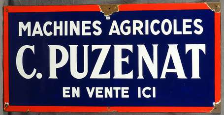 PUZENAT Machines Agricoles :  Plaque émaillée 