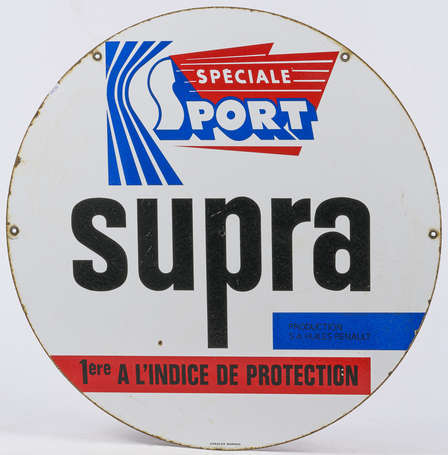 SUPRA Spéciale Sport : Plaque émaillée double-face