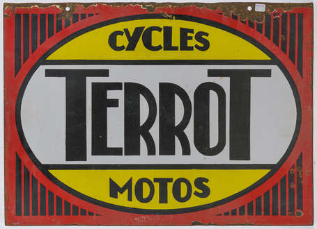 TERROT Cycles - Motos : Plaque émaillée 