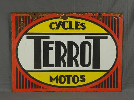 TERROT Cycles - Motos : Plaque émaillée 