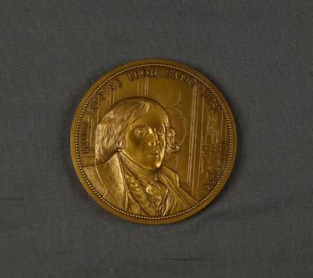 1 médaille en bronze commémorative SAINT JUST. 