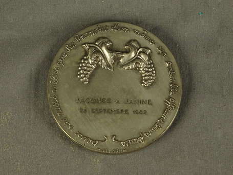 1 médaille en bronze grand module (mariage ou 