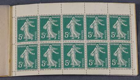 1 Carnet de timbres type semeuse Camée N°137-C3 