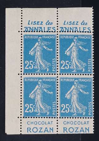 N°140 Bloc de 4 avec Pub 