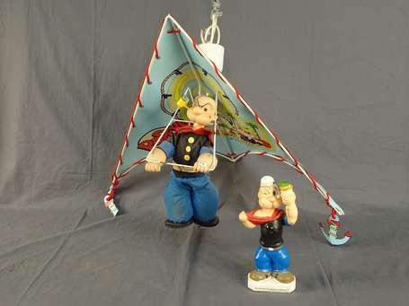 Segar - Popeye : un plafonnier Popeye sur un 