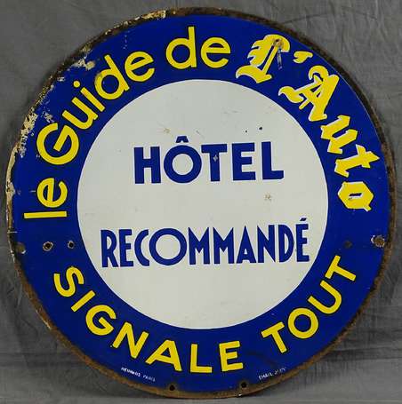 HÔTEL RECOMMANDE /le Guide de L'AUTO : Plaque 