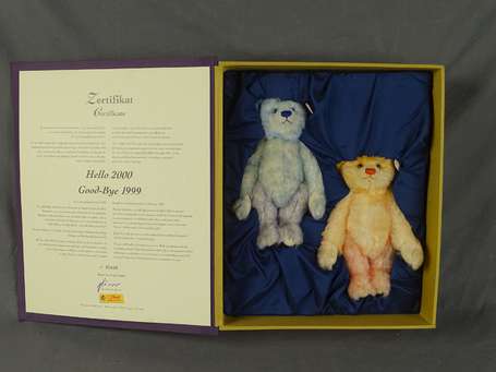 STEIFF-Coffret hello 2000 good bye 1999, 