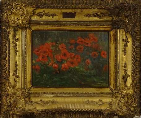 BERNARDIN Emile-Camille (XIXe-XXe) - Coquelicots. 