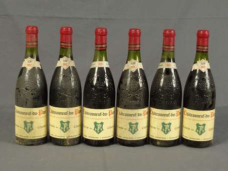 6 Bts  Châteauneuf du Pape, réserve des Célestins,