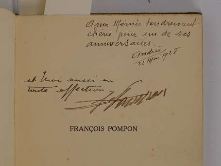 REY (Robert) - François Pompon - Paris ; Éditions 